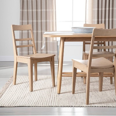 2pk Wood Ladder Back Dining Chair Set - Natural - Hearth & Hand™ with Magnolia | Target
