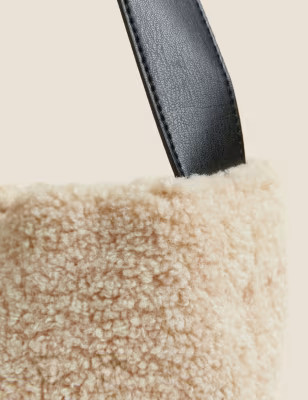 Faux Shearling Shoulder Bag | M&S Collection | M&S | Marks & Spencer (UK)