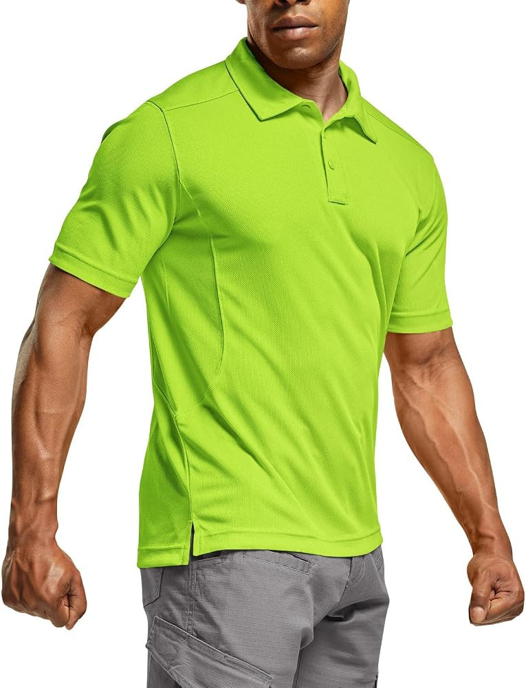 CQR Men's Polo Shirt, Long and Short Sleeve Tactical Shirts, Dry Fit Lightweight Golf Shirts, Out... | Amazon (US)