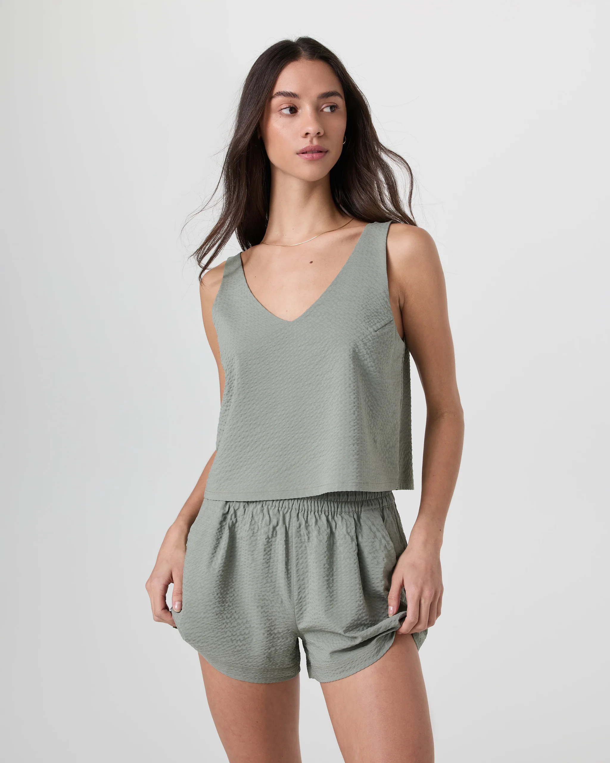 Villa Textured Crop Tank | Vuori Clothing (US & Canada)