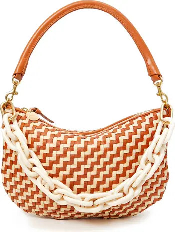 Clare V. Petit Moyen Woven Leather Messenger Bag | Nordstrom | Nordstrom