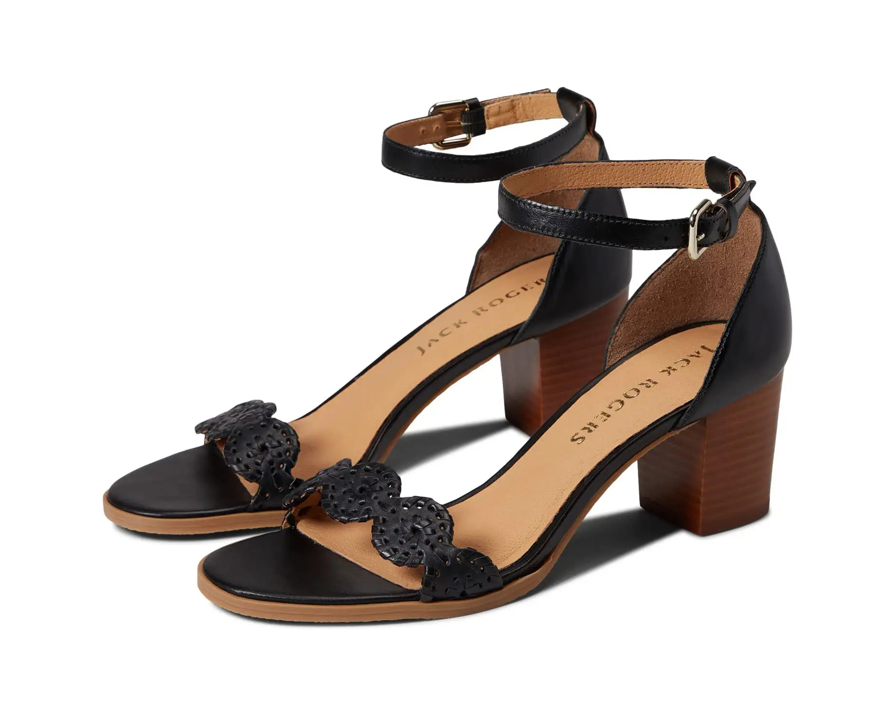 Lauren Ankle Strap Mid Heel | Zappos