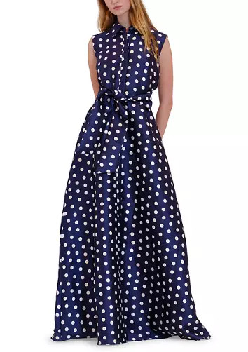 Women's Sleeveless Polka Dot Maxi Dress | Belk