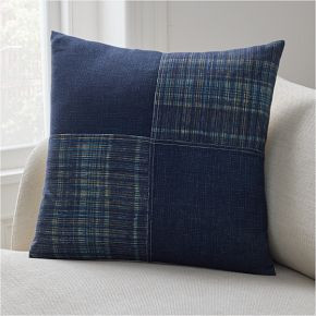 Indigo Patchwork Pillow Cover | West Elm (US)
