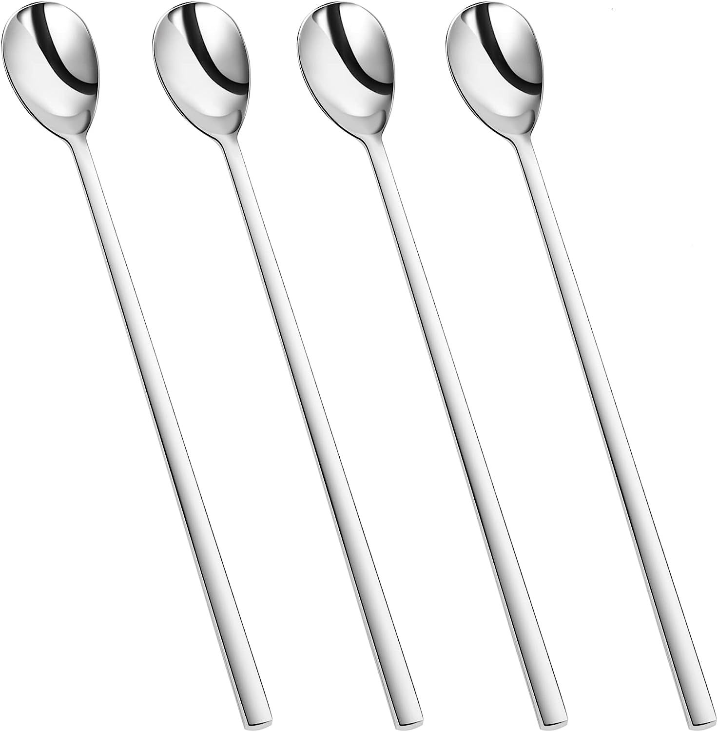 KEAWELL 4-Piece Premium Ice Tea Spoon, 18/10 Stainless Steel, 9" Long Spoons for Stirring, Super ... | Amazon (US)