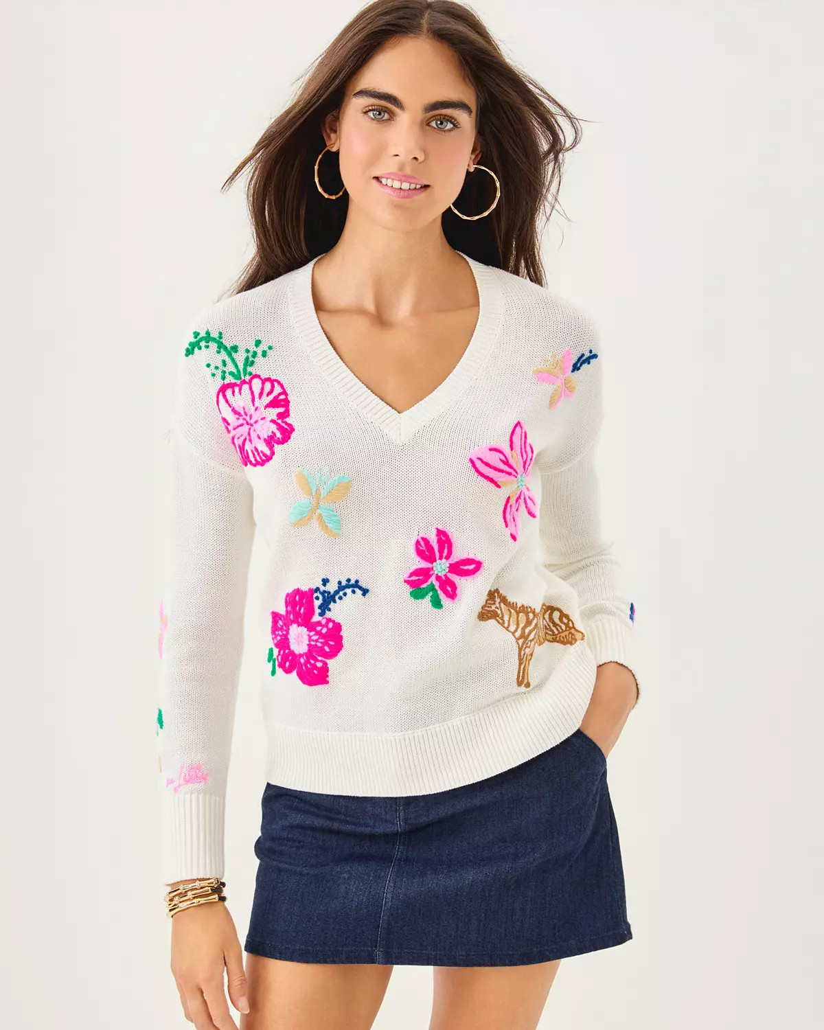 Tensley V-Neck Sweater | Lilly Pulitzer
