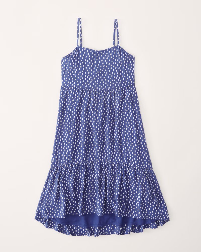 girls tiered midi dress | girls new arrivals | Abercrombie.com | Abercrombie & Fitch (US)