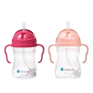 b.box Sippy Cup with Weighted Straw (2-pack). Drink from any Angle, Leak Proof, Easy Grip. BPA Fr... | Amazon (US)