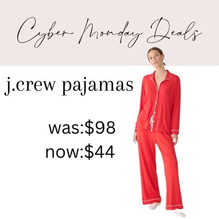Cyber Monday Deals 
J.Crew pajama set on sale 
Holiday pajamas 

#LTKCyberWeek #LTKGiftGuide #LTKSeasonal