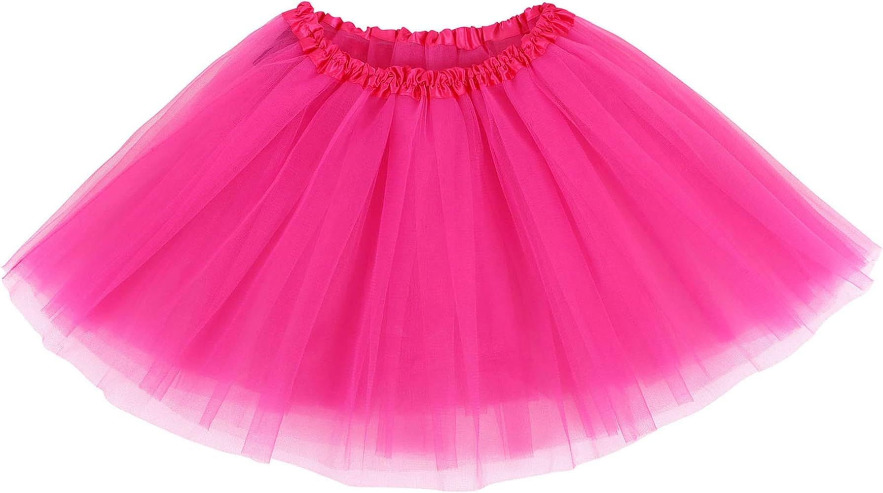 Simplicity Women's Adult Classic Elastic 3 or 4 Layered Tulle Tutu Skirt | Amazon (US)