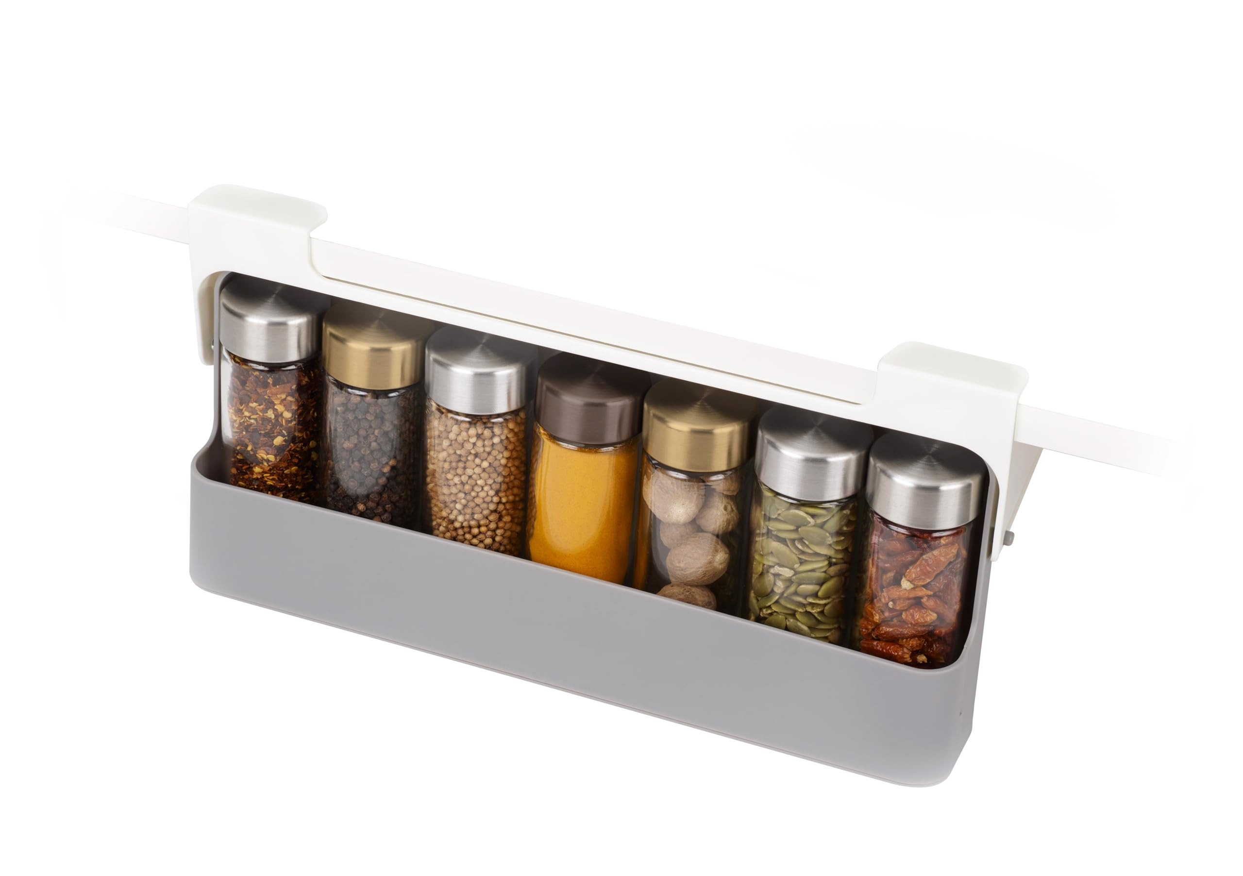 Joseph Joseph Spice Rack Organizer - Under-Shelf Kitchen Cabinet Storage Solution for Spices, Gre... | Amazon (US)