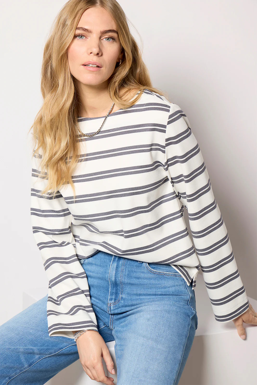 Ariel Mariner Stripe Long Sleeve | Evereve