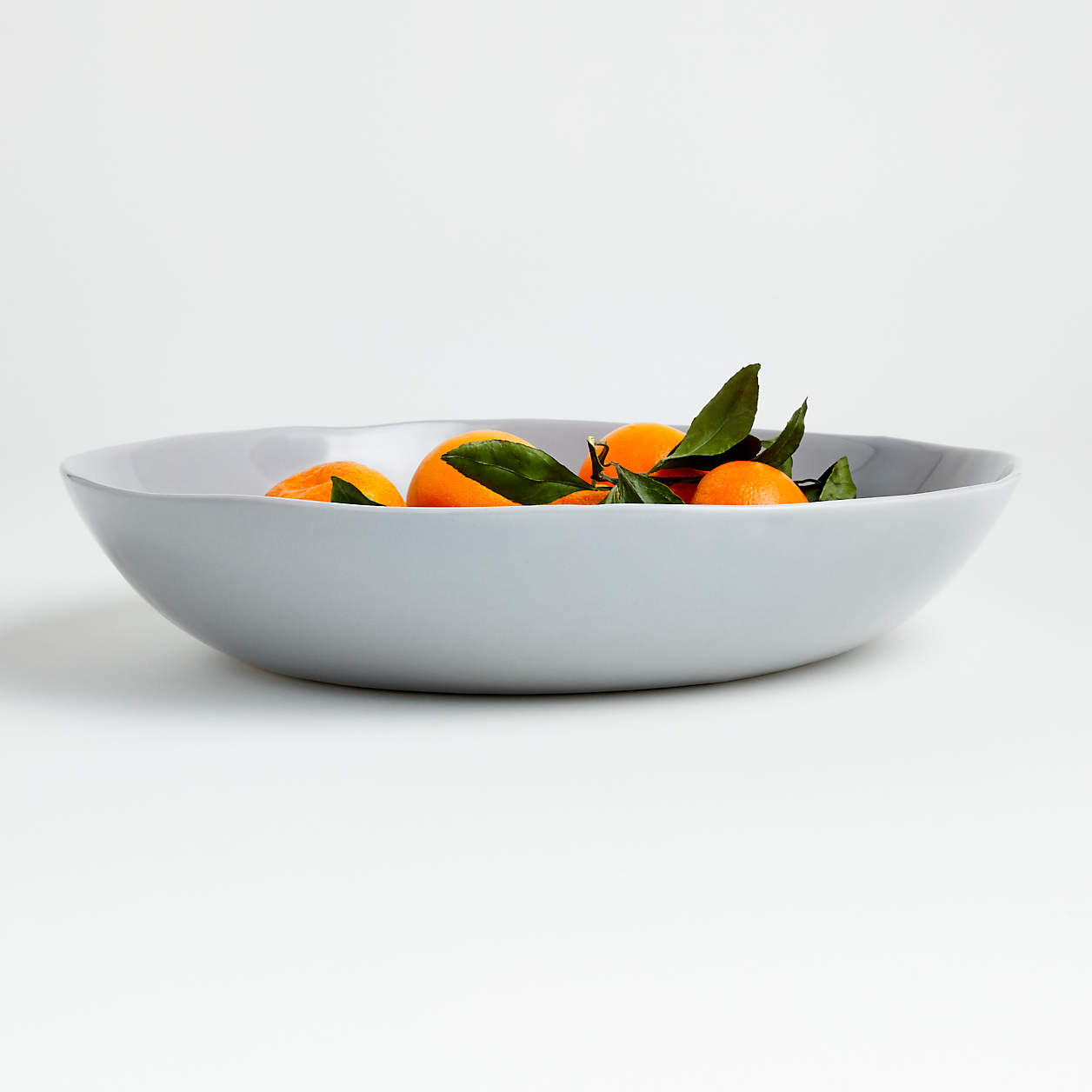 Mercer White Ceramic Serving Bowl + Reviews | Crate & Barrel | Crate & Barrel