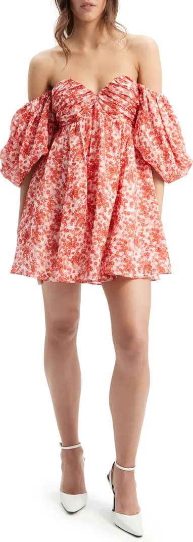 Bardot Lani Floral Off The Shoulder Minidress | Nordstrom | Nordstrom
