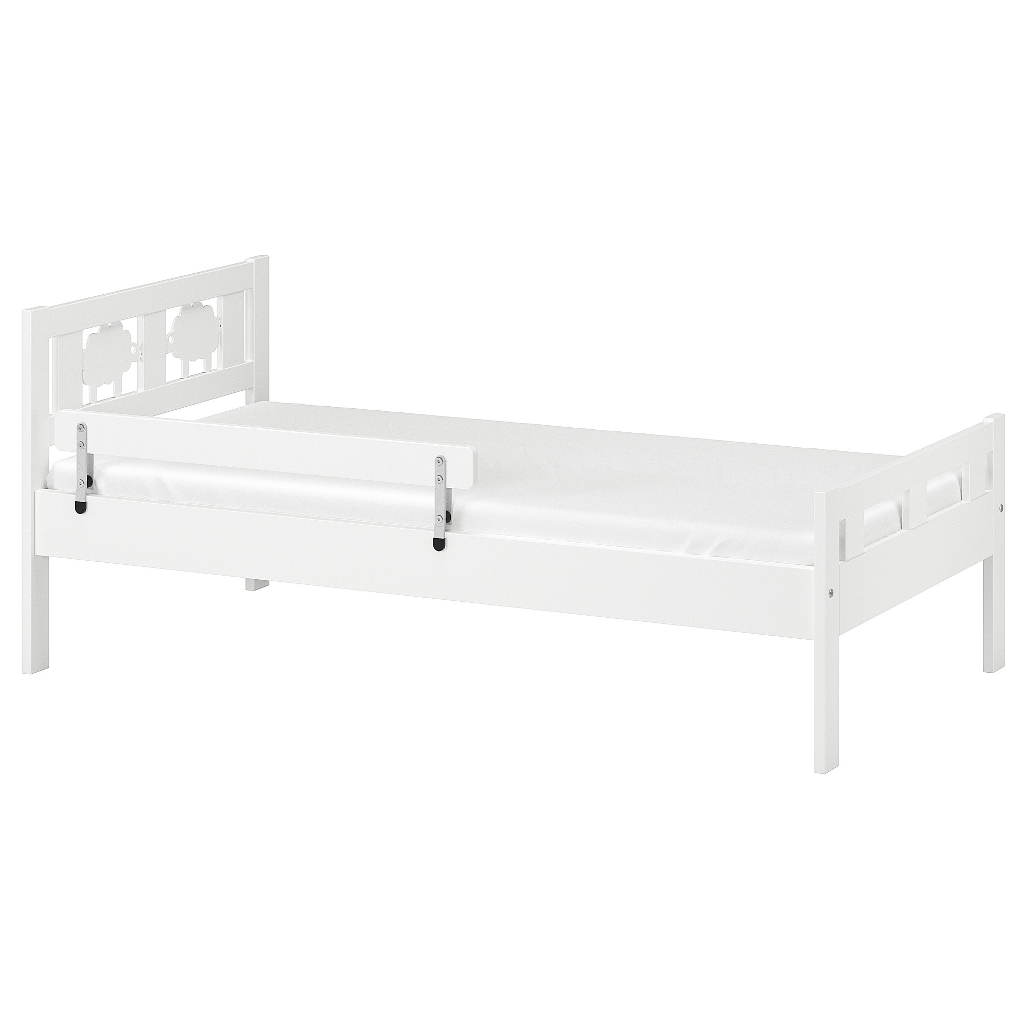 KRITTER Bed frame with slatted bed base, white, 27 1/2x63 " | IKEA US