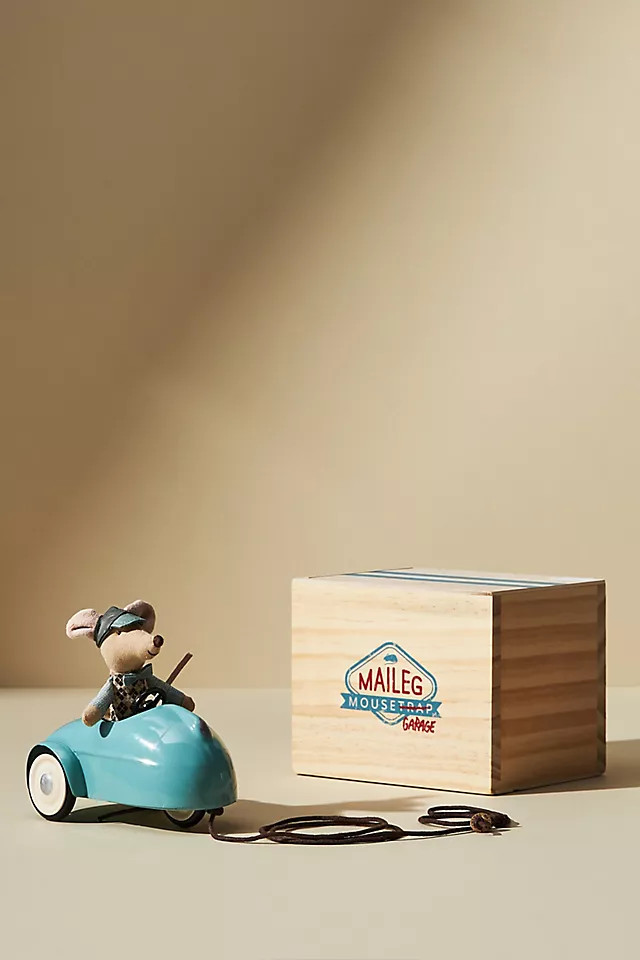 Racer Mouse and Toy Car Garage Set | Anthropologie (US)