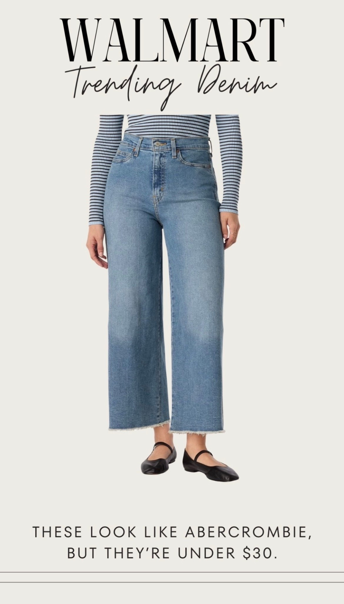🤍 Abercrombie inspired jeans at Walmart under $30 👖✨🤍😍



#LTKootd #LTKgrwm #LTKSpringSale