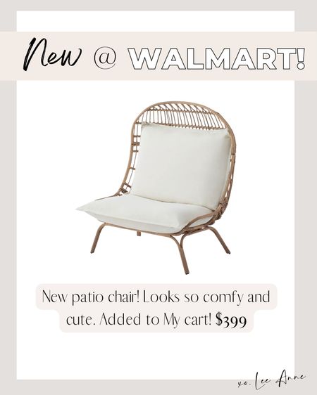 New Walmart patio chair! 

Lee Anne Benjamin 🤍

#LTKhome #LTKunder50 #LTKstyletip