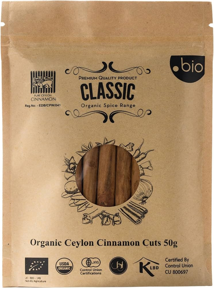 Organic Ceylon Cinnamon Sticks | USDA Certified Organic |100% Ceylon Cinnamon | Premium Quality T... | Amazon (US)