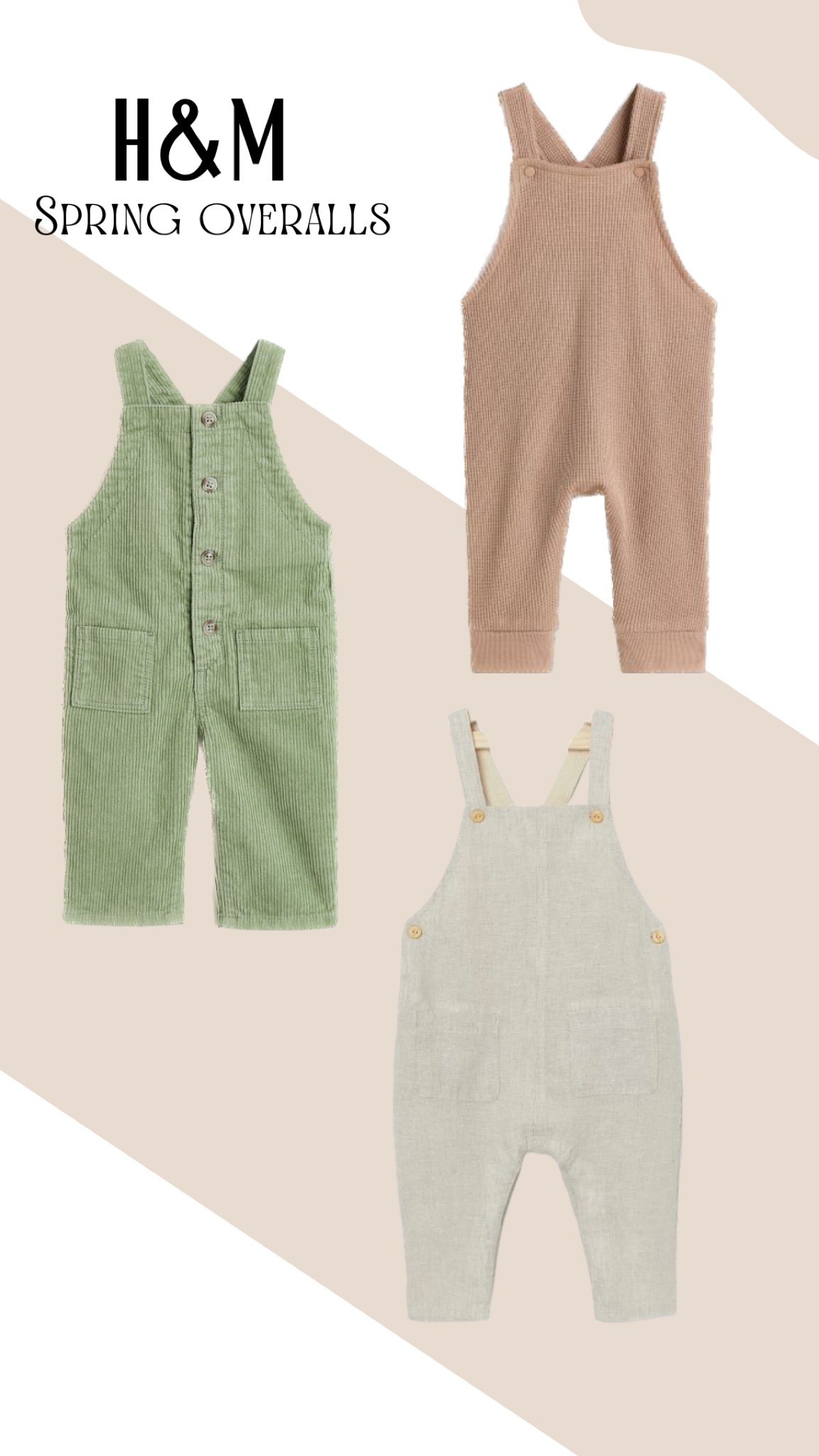 H&M Toddler Spring Overalls Neutral

#LTKFind #LTKunder50 #LTKkids