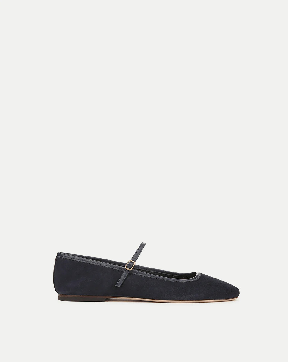 Ellie Suede Flat | Veronica Beard