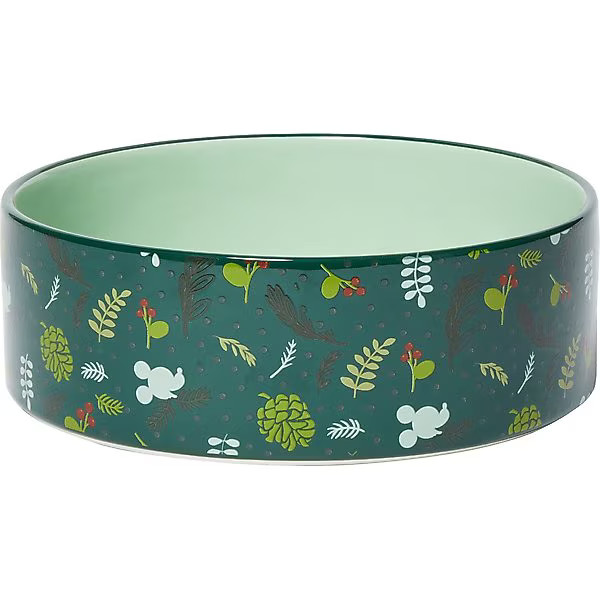 Disney Mickey Mouse Holiday Non-Skid Ceramic Dog & Cat Bowl | Chewy.com