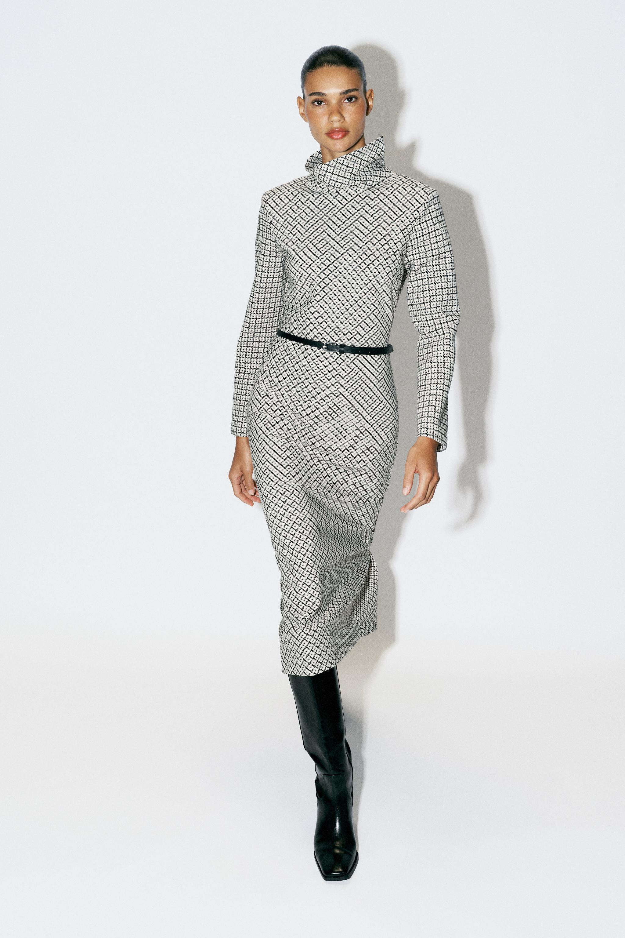 PRINTED BELTED MAXI DRESS | Zara US