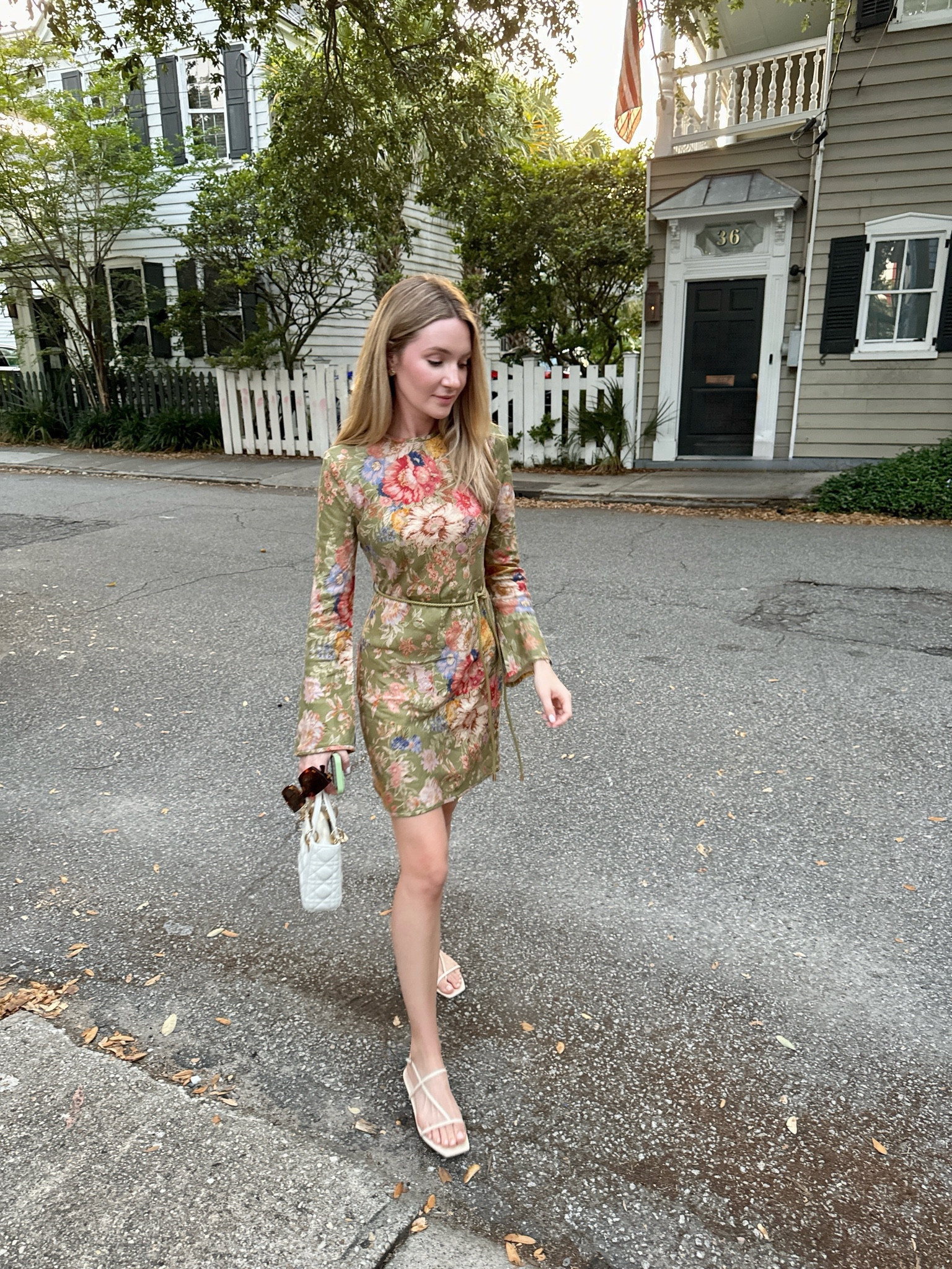 Floral linen dress for a Charleston summer night! On sale right now. 

#LTKTravel #LTKStyleTip #LTKSummerSales