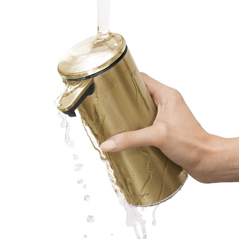 simplehuman 9 oz. Touch-Free Rechargeable Sensor Liquid Soap Dispenser, Brass Stainless Steel wit... | Walmart (US)