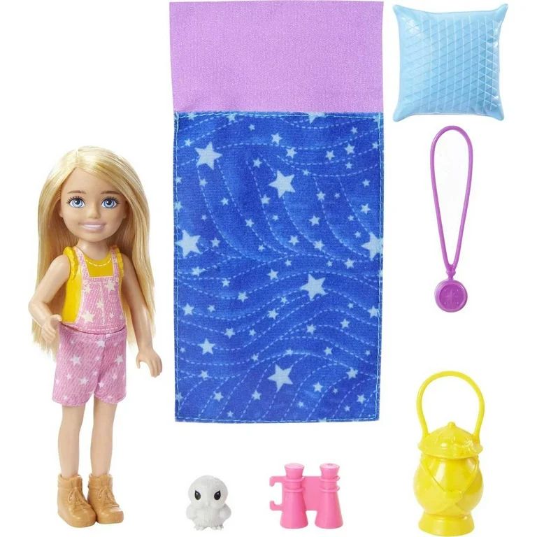 Barbie It Takes Two Chelsea Camping Doll with Pet Owl & Accessories, 3 to 7 Year Olds - Walmart.c... | Walmart (US)