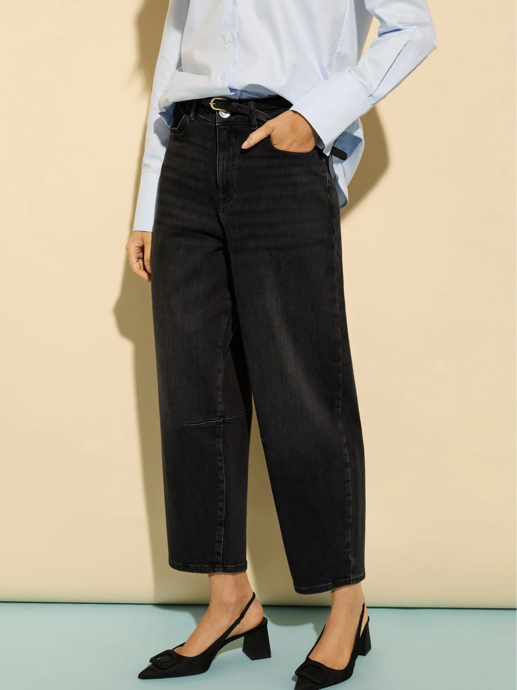 Buy Baukjen Stretch Cotton Horseshoe Black Jeans from Next Ireland | Next EU