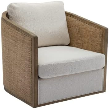 SZLIZCCC Barrel Chair / 360 Degree Swivel Chair, Round Accent Chair, Living Room Swivel Accent So... | Amazon (US)