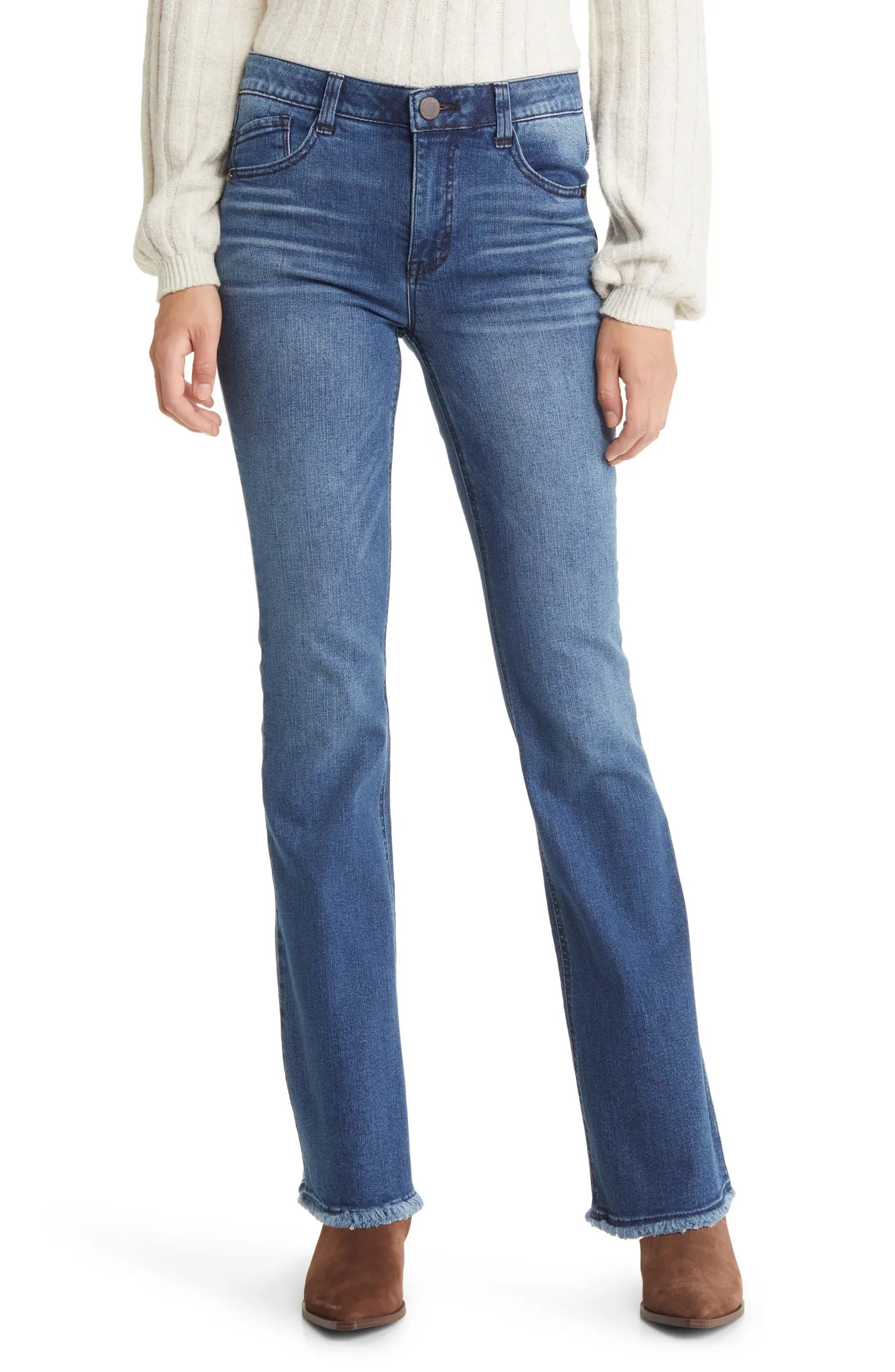 Wit & Wisdom 'Ab'Solution High Waist Itty Bitty Bootcut Jeans | Nordstrom | Nordstrom