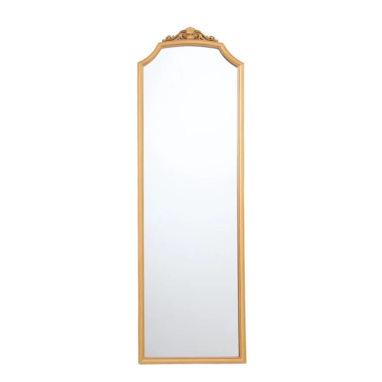 My Texas House Gold Ornate Wood Framed Mirror Over the Door 15x47 | Walmart (US)