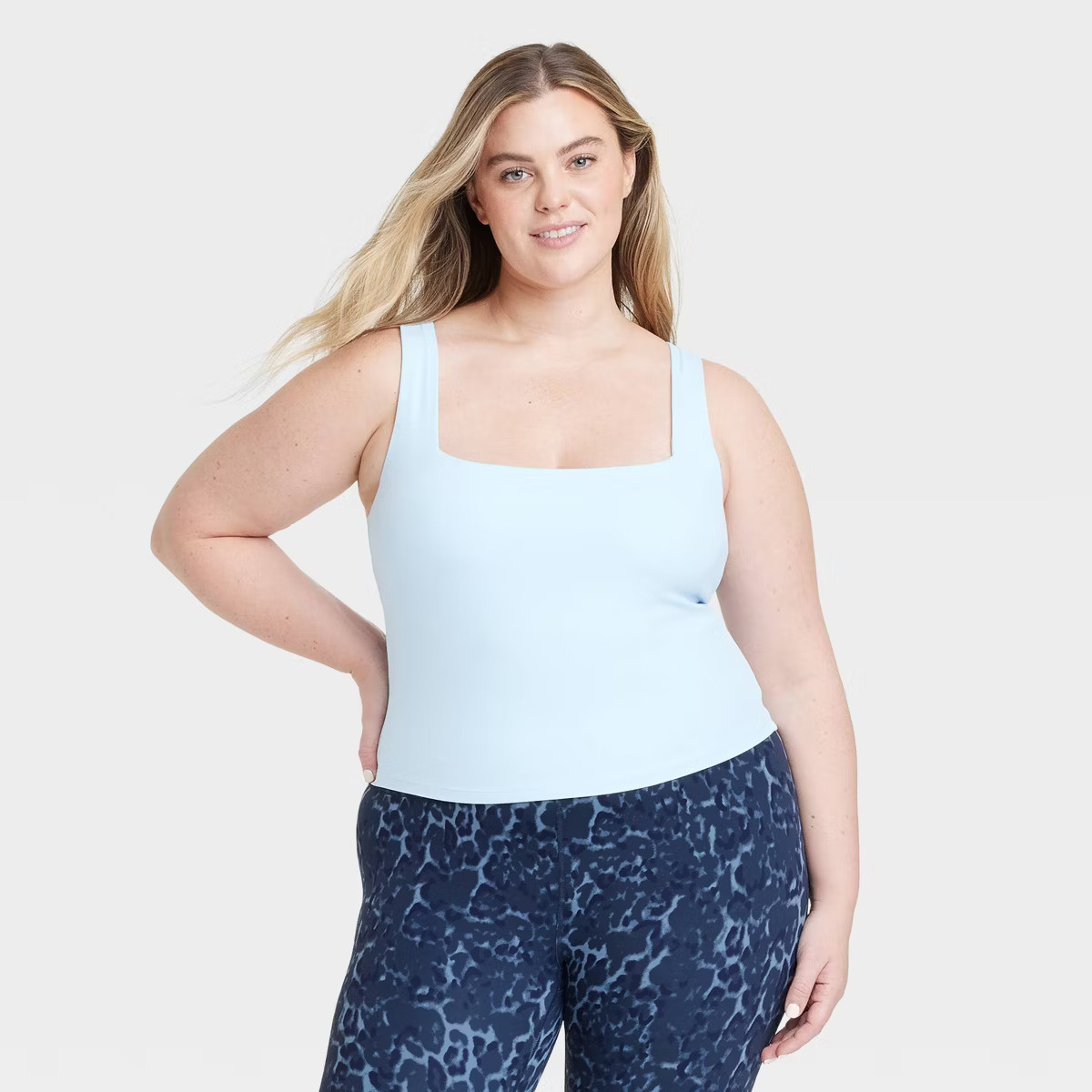 Women's Everyday Soft Square Neck Support Tank Top - All In Motion™ | Target
