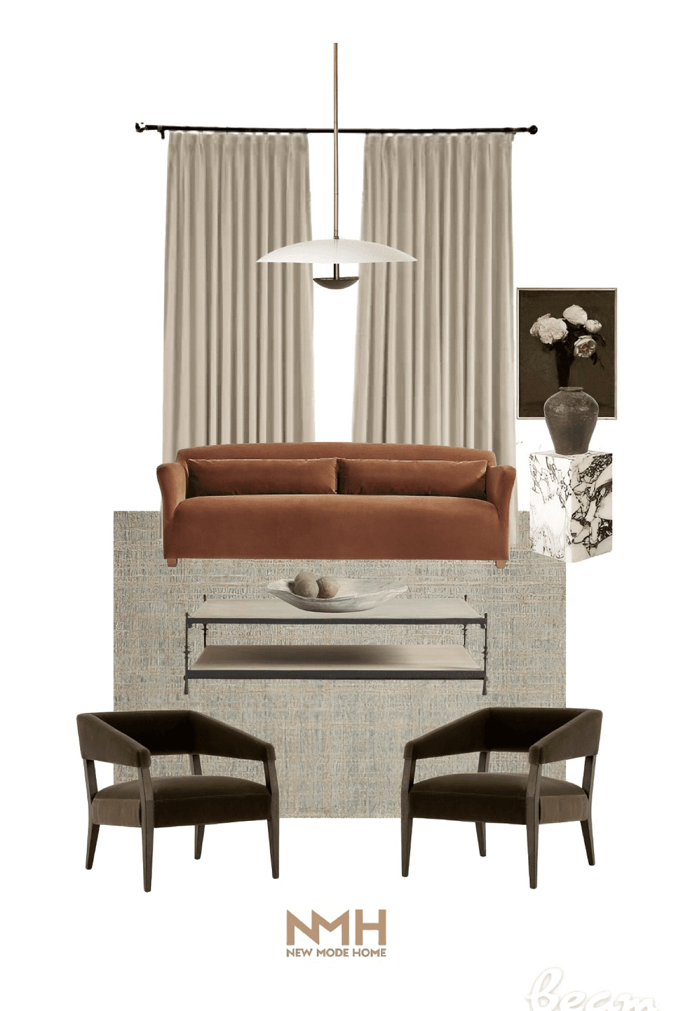 A warm and inviting living room  using pieces from the new collection by Jake Arnold x Crate & Barrel 

#LTKstyletip #LTKFind #LTKhome