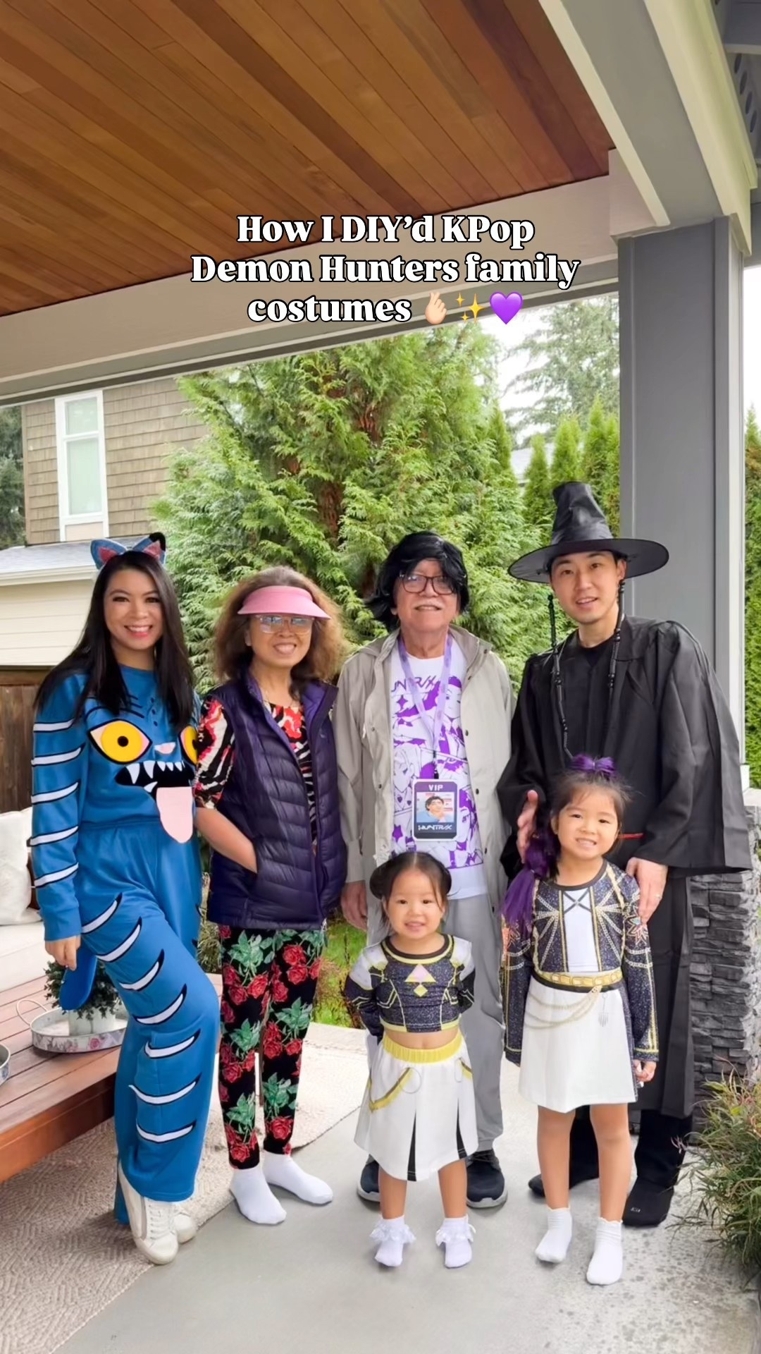 DIY’d our KPop Demon Hunters family costumes, even Boba got a look! 😂 The kids pick the theme every year, and of course, this one was a no brainer. #kpopdemonhunters #kpopdemonhunterscosplay 


Halloween costume, Cricut Easy press machine, paint primer, rigatoni pasta, wood beads, which hat, scissors, silk rope, graduation gown, Heat Transfer Vinyl, t shirt, wig, visor, claw clip, Demon hunters pop singer costume, purple hair, golden beads, Sweatsuit, self adhesive fabric, white and black, glue gun, Cricut machine, fabric sheet assorted color, marker, headband 

#LTKHalloween #LTKSeasonal #LTKFamily