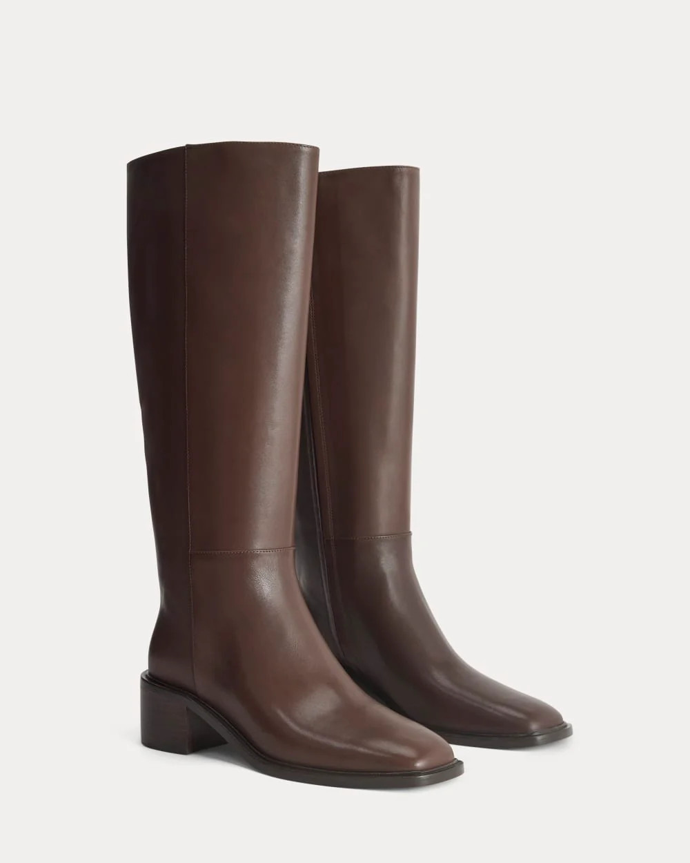 Leather Knee-High City Boot | Deep Brown | Everlane