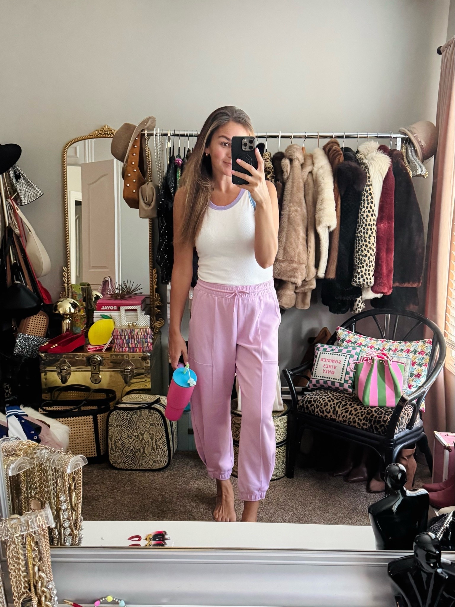 Cute lil set from Walmart— I got a matching hoodie (not pictured bc I’m lazy and IT’s SUMMERRR) and these barrel sweat pants in store for $7 each! Super soft/buttery/Lululemon feel. They’re not as marked down online but still under $20! I did a small in both!

#LTKmomlife #LTKSaleAlert #LTKActive