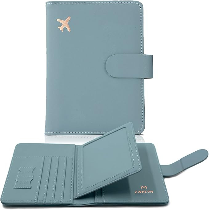 Cnycmy Passport Holder with Airtag,Passport-Wallet-Holder for Women, RFID Passport Holder with Sl... | Amazon (US)