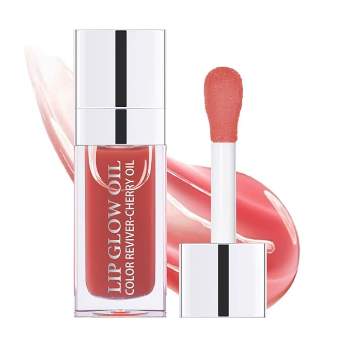 Lip Oil, Hydrating Lip Glow Oil, Lip Plumper Gloss, Moisturizing Lip Oil, No-Sticky Transparent P... | Amazon (US)