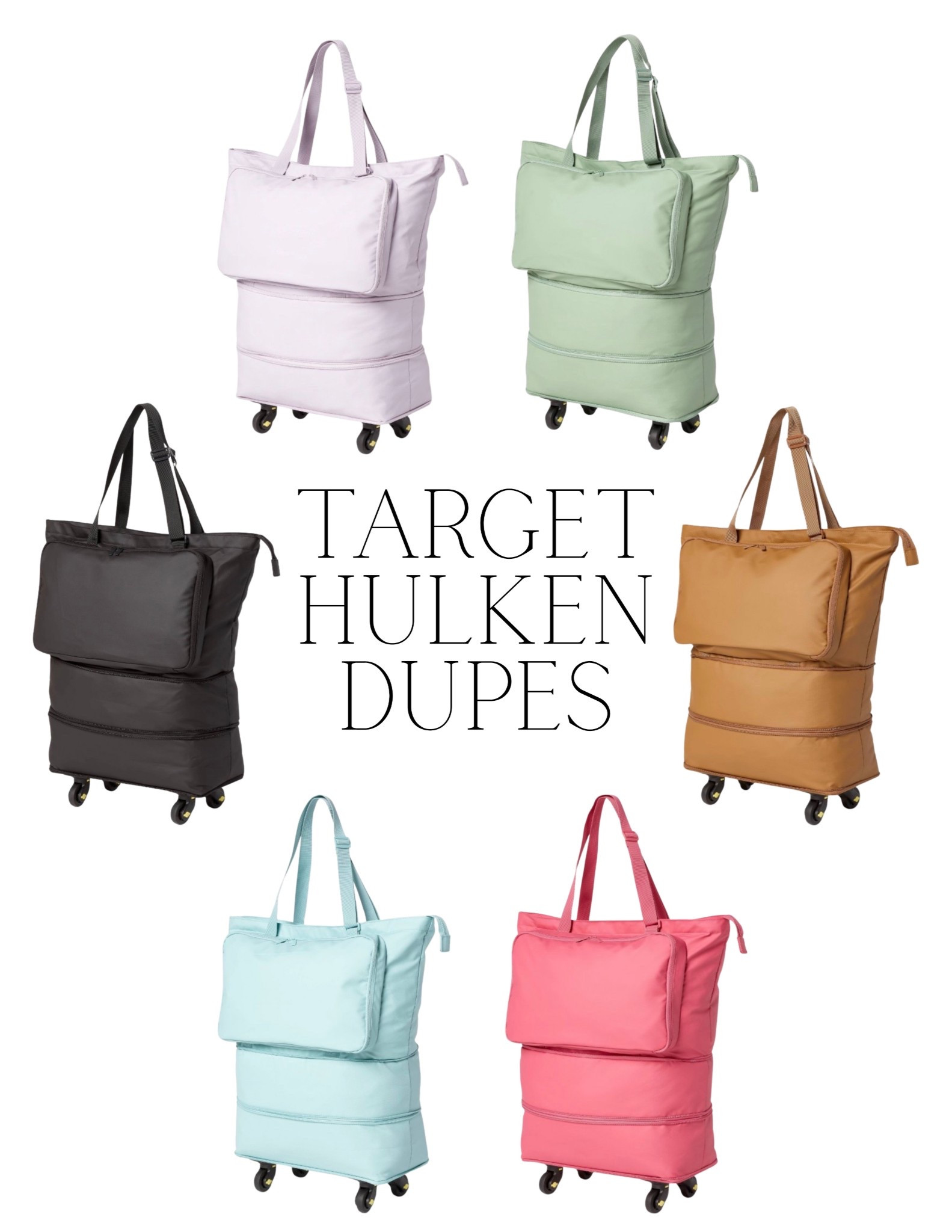How awesome are these $20 collapsible rolling totes from Target?! Remind me a lot of the Hulkens! 

#LTKmomlife #LTKTravel #LTKHome