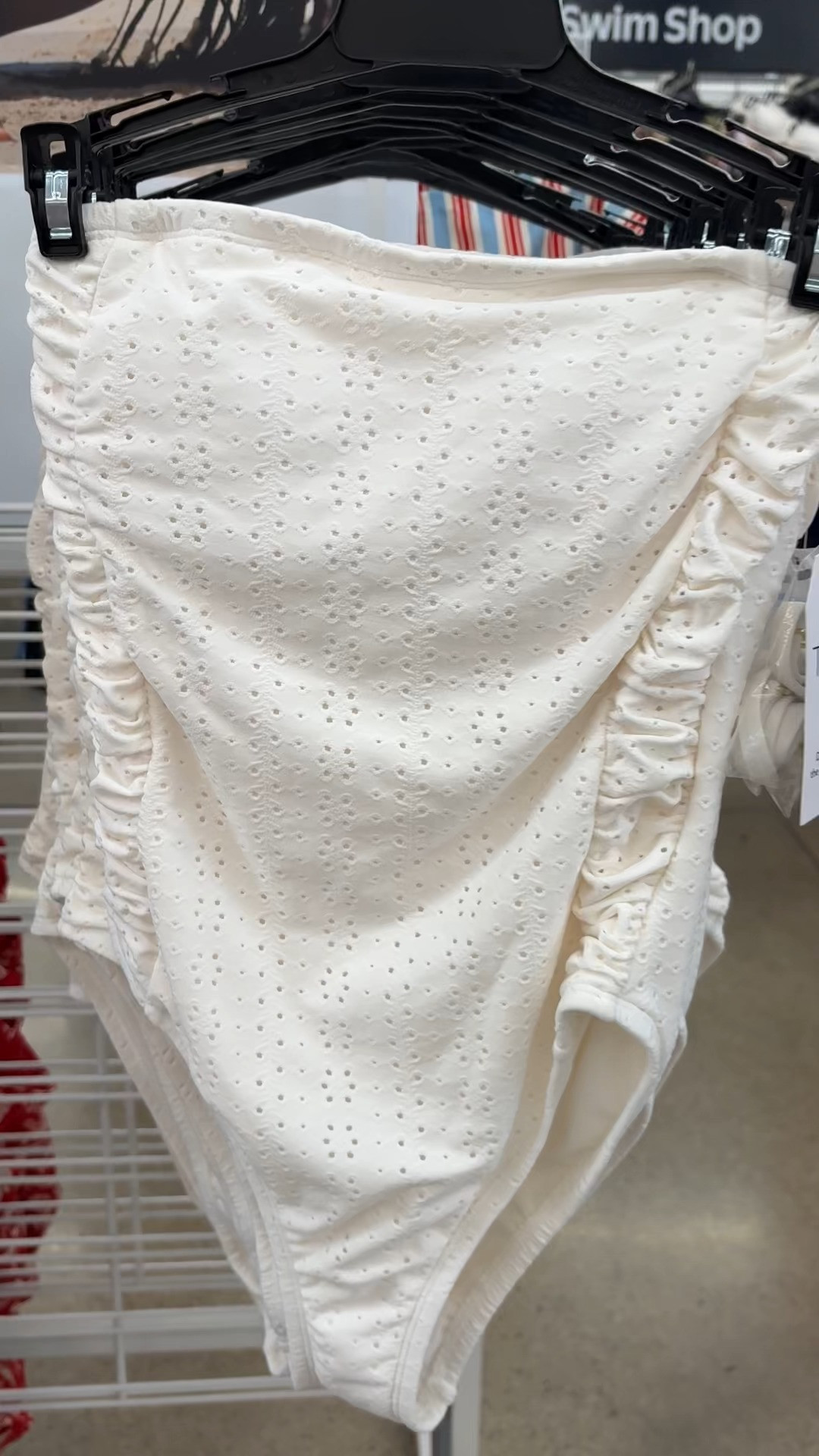The prettiest eyelet cream one piece swimsuit! | Walmart Finds  

 #LTKootd #LTKSeasonal #LTKSwim