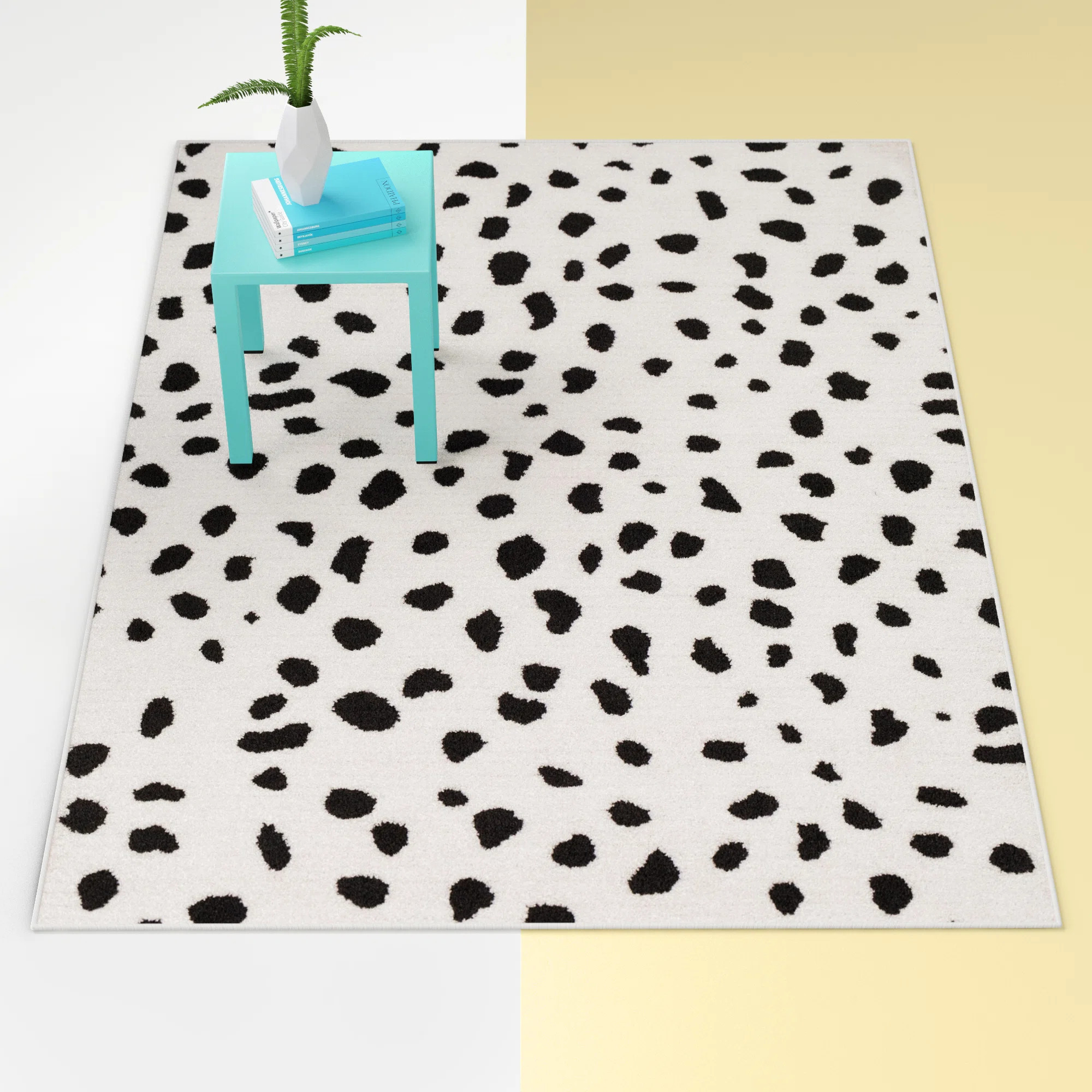 Hashtag Home Tommen Animal Print Neutral Black/White Area Rug & Reviews | Wayfair | Wayfair North America