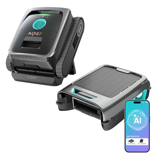 (2026 New) AIPER Experts Duo: Robotic Pool Cleaner & Solar Pool Skimmer, 360° Top-to-Bottom Cleaning, 7 Day Hands-Free Care, 10x Faster Pool Cleaning with AI Patrol, Smart Parking, Gray & Blue | Amazon (US)
