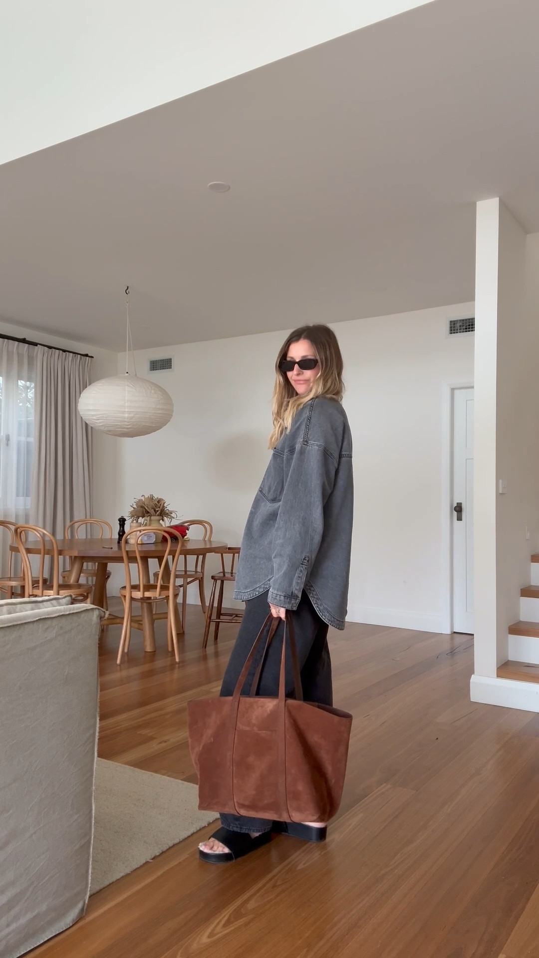Winter ootd - also these Henne jeans are so good if you’re on the shorter side - I’m 165cm for reference and sized up to a 27 (normally a 26) 
Bag is Sézane 

#LTKwinter #LTKaustralia #LTKautumn