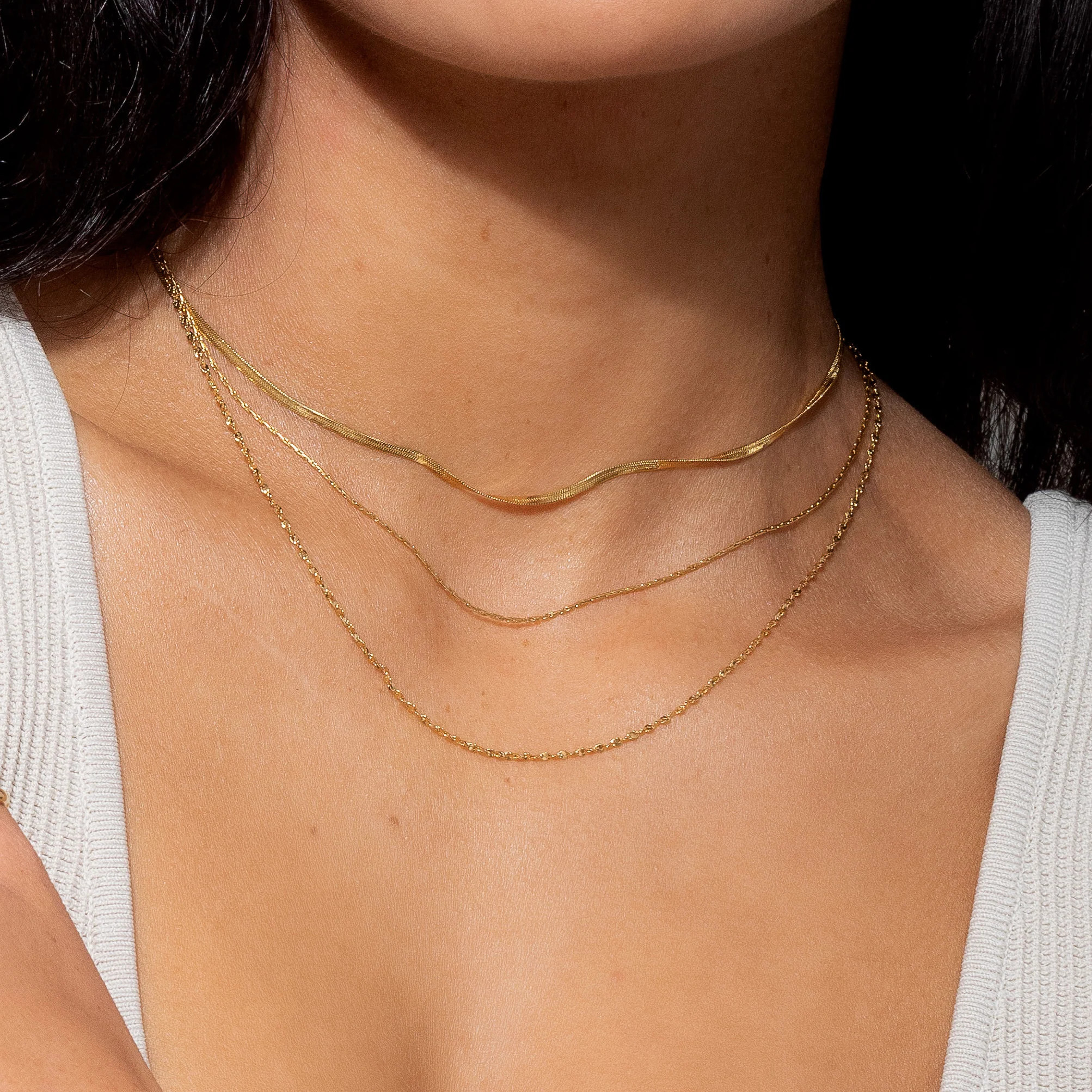 Renee Layered Chain Necklace | Victoria Emerson