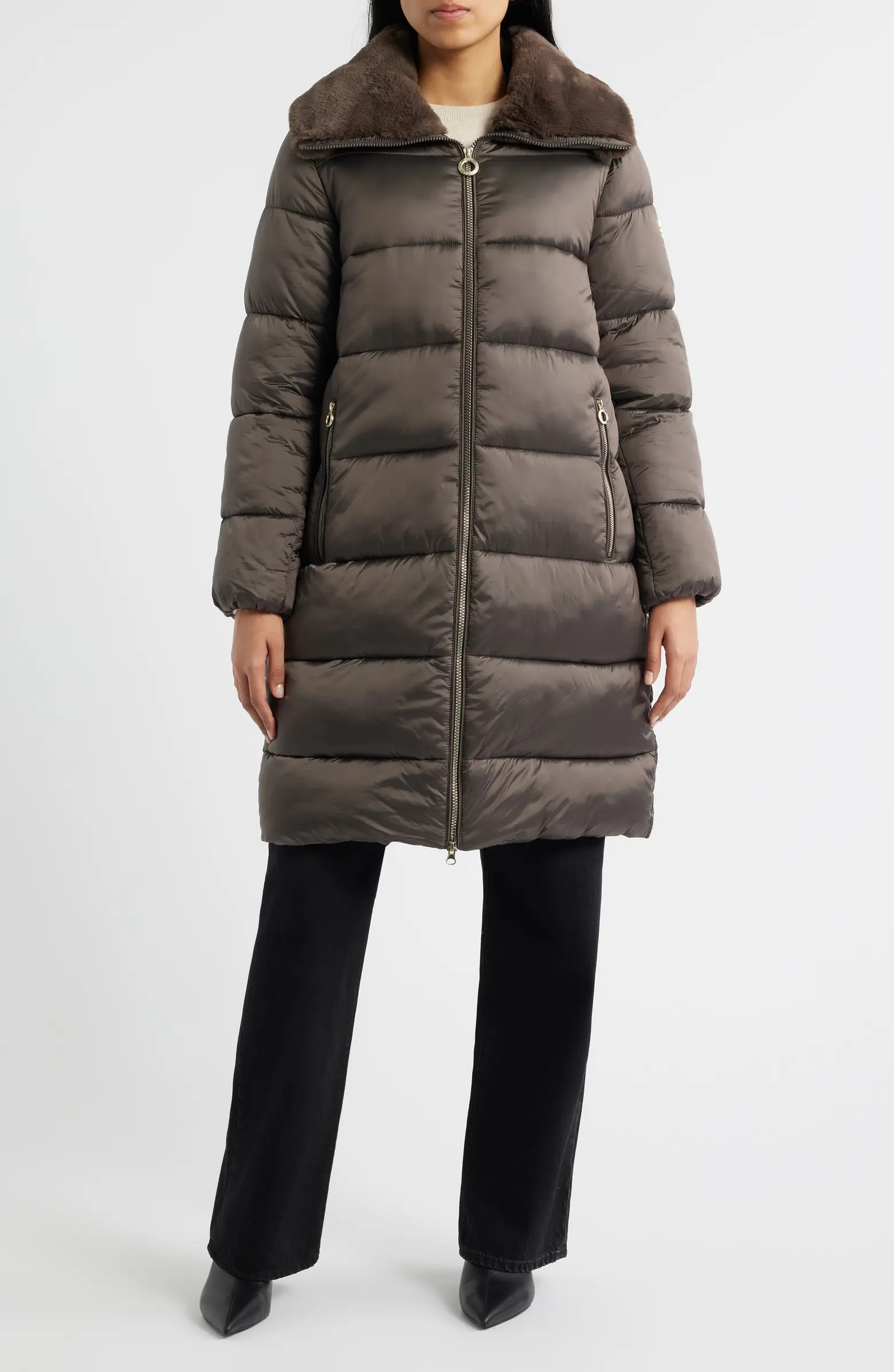 BCBG Missy Nylon Puffer Coat | Nordstrom | Nordstrom
