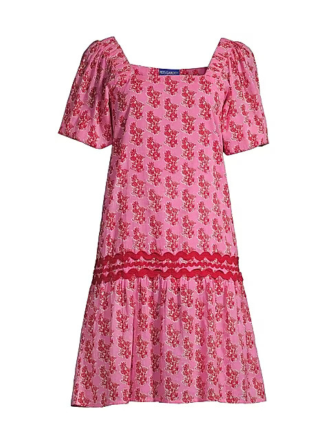 Hamilton Sqaure-Neck Minidress | Saks Fifth Avenue