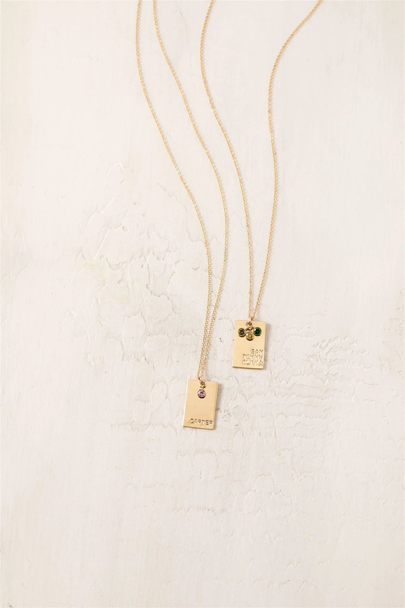 Goldie Birthstone Necklace | Set & Stones
